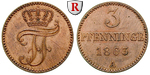 31521 Friedrich Franz II., 3 Pfen...
