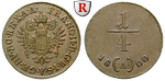 34361 Franz II. (I.), 1/4 Kreuzer