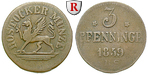 34433 3 Pfennig