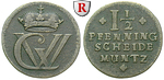 34653 Georg Wilhelm, 1 1/2 Pfenni...