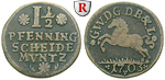 37323 Georg Wilhelm, 1 1/2 Pfenni...