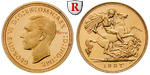 38478 George VI., Half-Sovereign