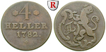 40638 Friedrich II., 4 Heller