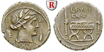 46427 L. Furius Brocchus, Denar