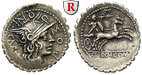 46476 L. Pomponius, Denar, serrat...