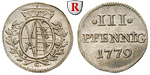 50091 Friedrich August III., 3 Pf...