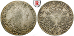 52299 Louis XIV., Ecu aux trois c...