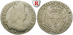 52301 Louis XIV., 1/2 Ecu aux pal...