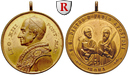 52999 Leo XIII., Vergoldete Bronz...