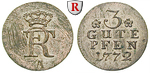 54481 Friedrich II., 3 Gute Pfenn...