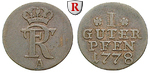 54524 Friedrich II., Guter Pfenni...