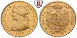 54747 Isabella II., 10 Escudos