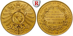 63404 Bronzemedaille, vergoldet