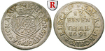 69400 Johann Georg III., 1/12 Tal...