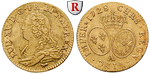 71432 Louis XV., Louis d´or aux ...
