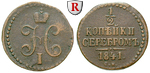 80219 Nikolaus I., 1/2 Kopeke