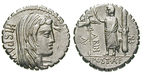 81258 A. Postumius, Denar, serrat...