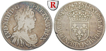 82963 Louis XIV., 1/2 Ecu à la m...