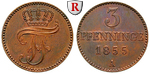 85459 Friedrich Franz II., 3 Pfen...