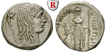 87407 L. Hostilius Saserna, Denar