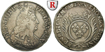 92951 Louis XIV., 1/2 Ecu aux pal...