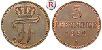 93758 Friedrich Franz II., 3 Pfen...