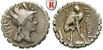94732 C. Poblicius, Denar, serrat...