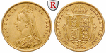 ag19077 Victoria, Half-Sovereign