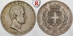 ag9698 Carlo Alberto, 5 Lire