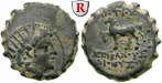 egri8054 Antiochos VI., Bronze, serr...