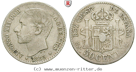 Klicken Sie auf das Bild um es auf Ihrem Rechner zu speichern spanien-alfonso-xii-50-centimos/45623.jpg