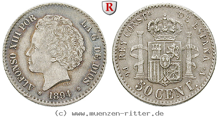 Klicken Sie auf das Bild um es auf Ihrem Rechner zu speichern spanien-alfonso-xiii-50-centimos/73899.jpg