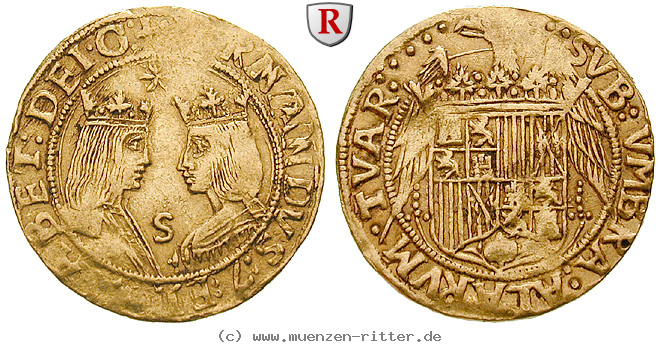 Klicken Sie auf das Bild um es auf Ihrem Rechner zu speichern spanien-ferdinand-v-und-isabella-doppelter-excelente/83986.jpg