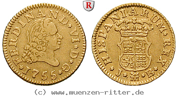 Klicken Sie auf das Bild um es auf Ihrem Rechner zu speichern spanien-ferdinand-vi-1-2-escudo/96815.jpg