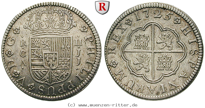 Klicken Sie auf das Bild um es auf Ihrem Rechner zu speichern spanien-philipp-v-2-reales/100767.jpg