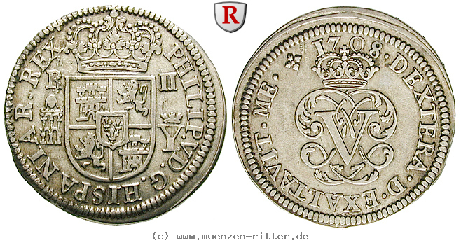 Klicken Sie auf das Bild um es auf Ihrem Rechner zu speichern spanien-philipp-v-2-reales/52360.jpg