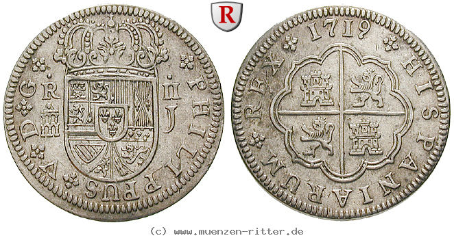 Klicken Sie auf das Bild um es auf Ihrem Rechner zu speichern spanien-philipp-v-2-reales/83464.jpg