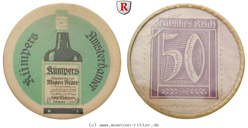 Klicken Sie auf das Bild um es auf Ihrem Rechner zu speichern staedtenotgeld-deutschland-gebrueder-kuempers-50-pfennig-kapselgeld/10427.jpg