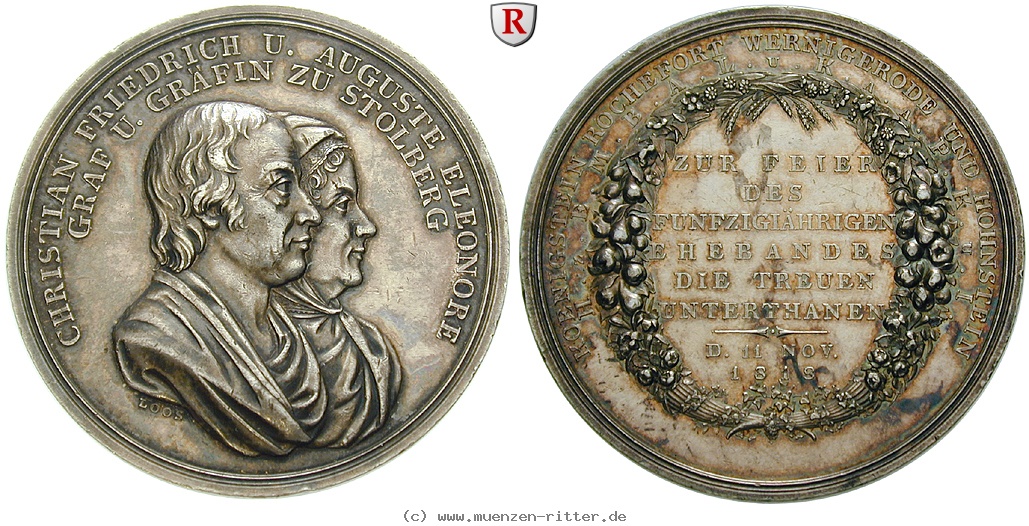 Klicken Sie auf das Bild um es auf Ihrem Rechner zu speichern stolberg-christian-friedrich-silbermedaille/81477.jpg