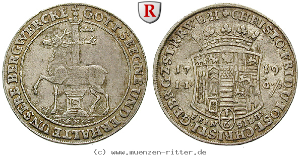 Klicken Sie auf das Bild um es auf Ihrem Rechner zu speichern stolberg-christof-friedrich-und-jost-christian-1-6-taler/60903.jpg