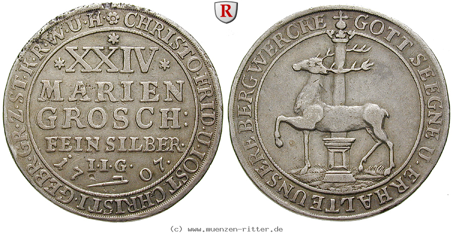 Klicken Sie auf das Bild um es auf Ihrem Rechner zu speichern stolberg-christof-friedrich-und-jost-christian-24-mariengroschen/81478.jpg