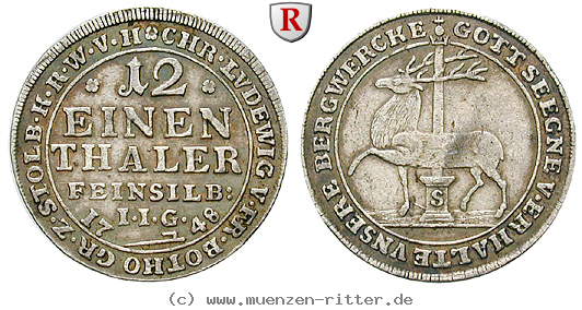 Klicken Sie auf das Bild um es auf Ihrem Rechner zu speichern stolberg-christoph-ludwig-ii-und-friedrich-botho-1-12-taler/71704.jpg