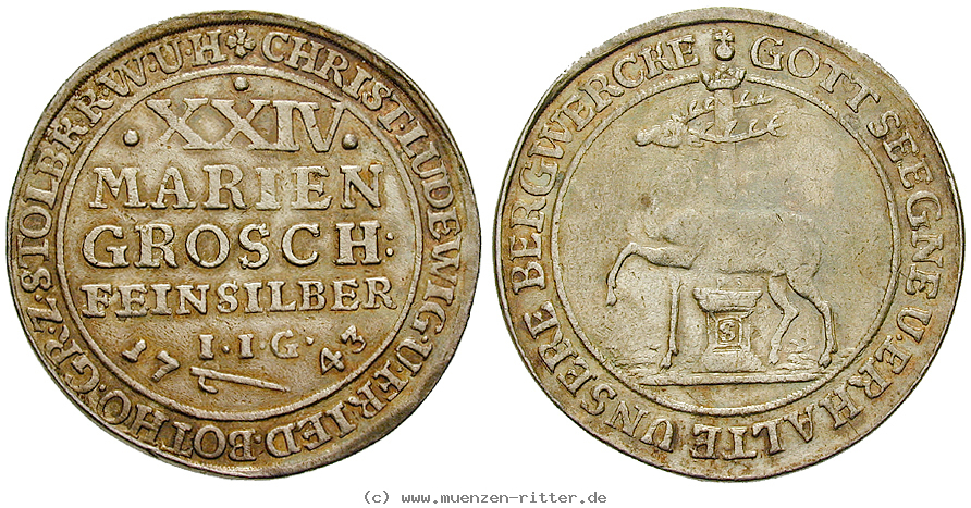 Klicken Sie auf das Bild um es auf Ihrem Rechner zu speichern stolberg-christoph-ludwig-ii-und-friedrich-botho-24-mariengroschen/39682.jpg