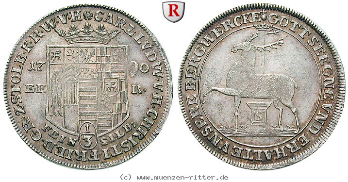 Klicken Sie auf das Bild um es auf Ihrem Rechner zu speichern stolberg-karl-ludwig-und-heinrich-christian-friedrich-1-3-taler/71728.jpg