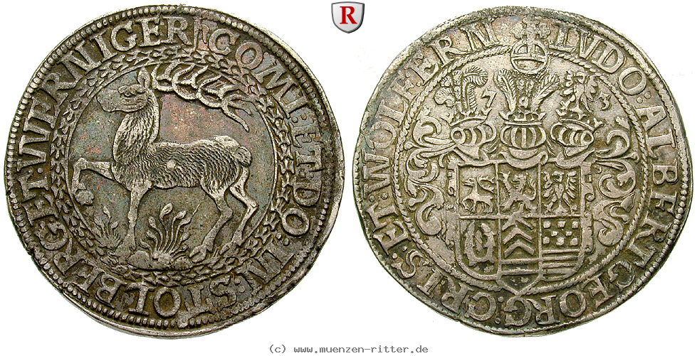 Klicken Sie auf das Bild um es auf Ihrem Rechner zu speichern stolberg-ludwig-ii--albrecht-georg-christoph-i--wolf-ernst-reichstaler/47040.jpg