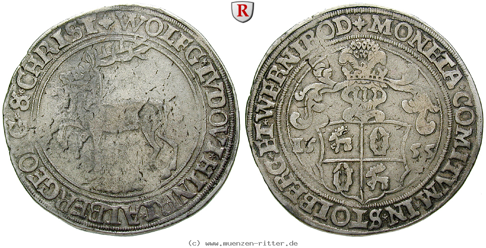 Klicken Sie auf das Bild um es auf Ihrem Rechner zu speichern stolberg-wolfgang-ludwig-ii--heinrich-xxi--albrecht-georg-christoph-i-taler/81462.jpg