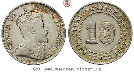 Klicken Sie auf das Bild um es auf Ihrem Rechner zu speichern straits-settlements-edward-vii-10-cents/73774.jpg