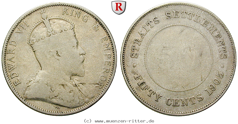 Klicken Sie auf das Bild um es auf Ihrem Rechner zu speichern straits-settlements-edward-vii-50-cents/73780.jpg