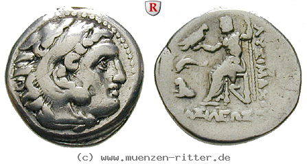 Klicken Sie auf das Bild um es auf Ihrem Rechner zu speichern thrakien-lysimachos-drachme/29446.jpg