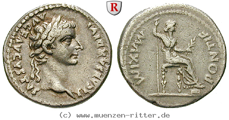 Klicken Sie auf das Bild um es auf Ihrem Rechner zu speichern tiberius-denar/91621.jpg